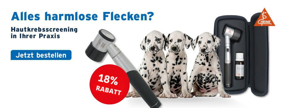 Alles harmlose Flecken? Hautkrebssreening in ihrer Praxis! heine, dermatoskop, dermatologie